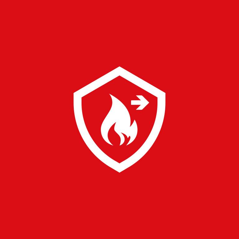 Equipier de première intervention - Picto bouclier anti feu